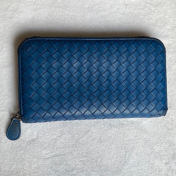 Bottega Veneta Handbags - Bottega Veneta long blue wallet